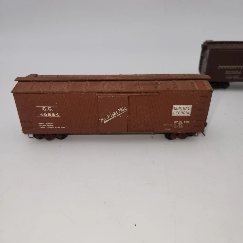 HO Gauge Model Train Lot Pennsylvania PRR Central of Georgia Skelgas Tanker 3pc